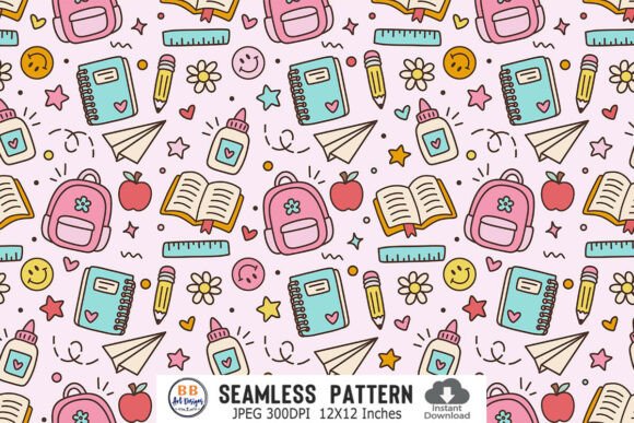 Download Preppy School Pattern Seamless Paper JPG - Pattern seamless Collection