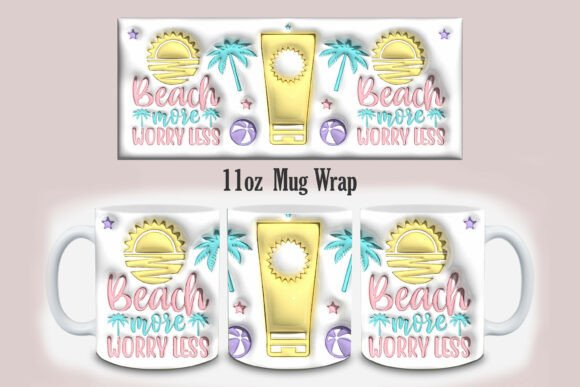 Download 3d Inflated Boho Summer Mug Design - Premium Resources