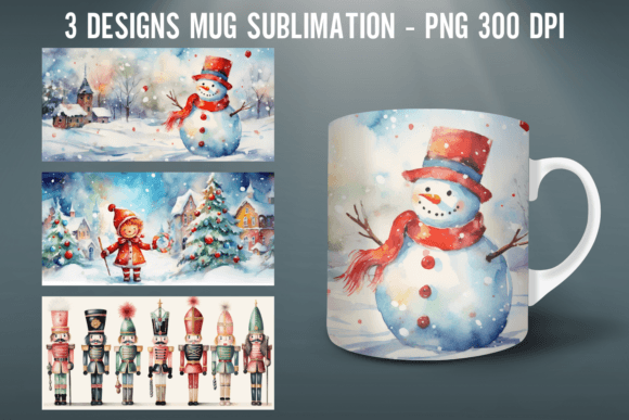 Download Christmas Mug Wrap Sublimation Designs - Sublimation design Collection