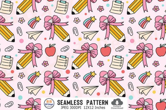 Download Preppy Back to School Pattern Seamless 2 - Pattern seamless Collection