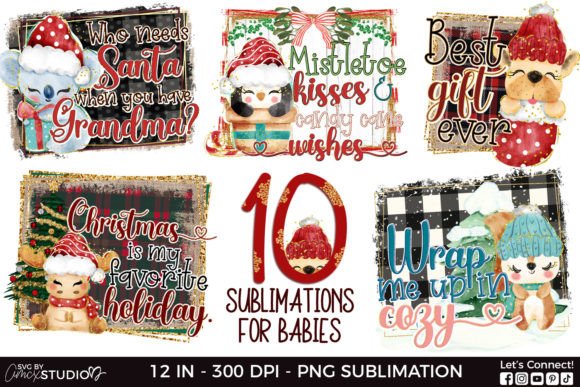 Download Christmas Baby Sublimation Designs - Sublimation design Collection
