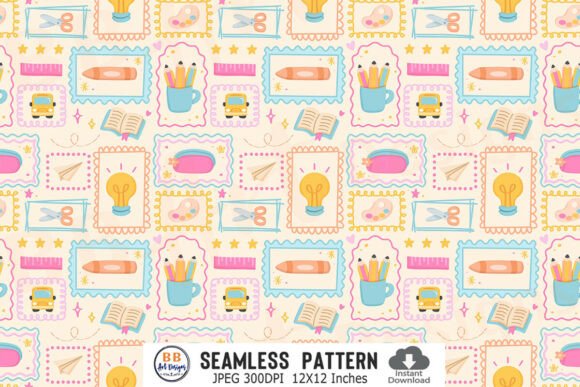 Download Preppy Back to School Pattern Seamless - Pattern seamless Collection