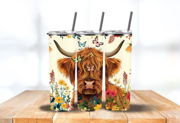 Download Highland Cow 20oz Skinny Tumbler Png - Skinny tumbler Collection