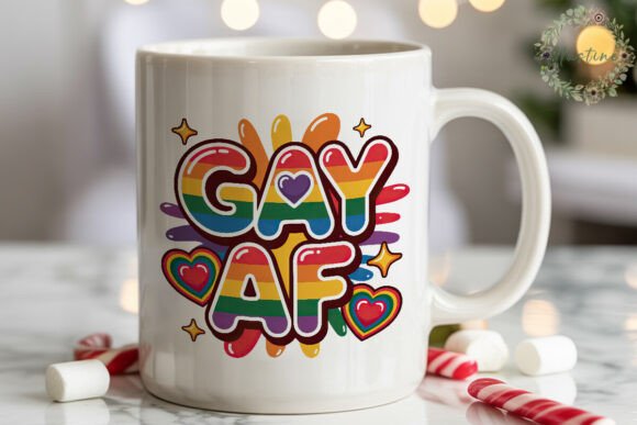 Download GAY AF Rainbow Pride Sublimation Design - Sublimation design Collection