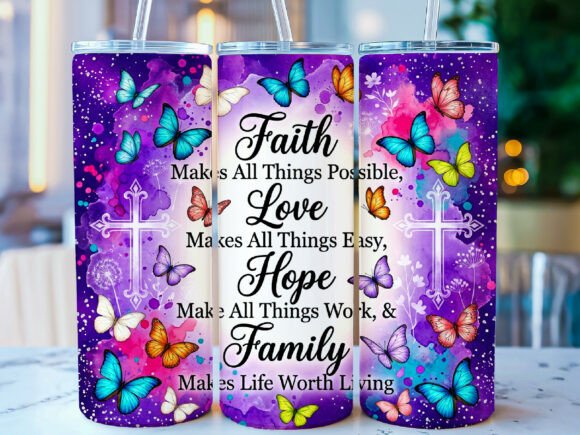 Download Faith Hope 20oz Skinny Tumbler Wrap - Skinny tumbler Collection