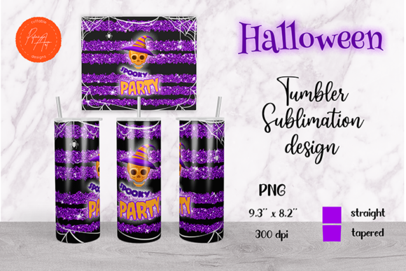 Download Spooky Party Tumbler Sublimation Design - Sublimation design Collection