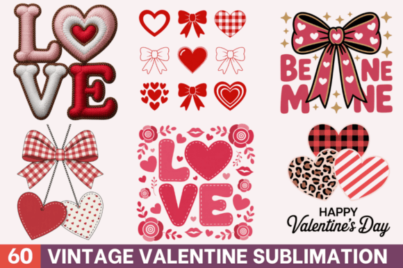 Download Vintage Valentines Sublimation Designs - Sublimation design Collection