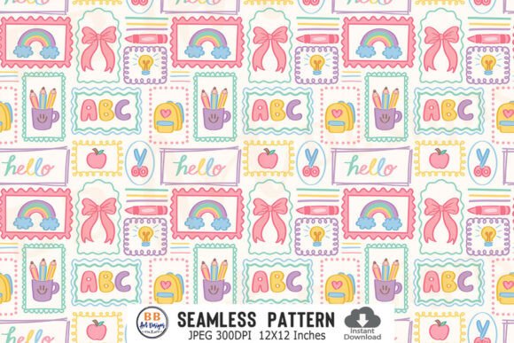 Download Doodle School Supplies Pattern Seamless - Pattern seamless Collection
