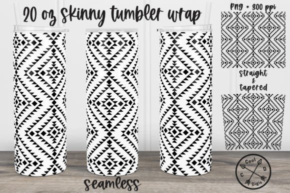 Download Aztec Skinny Tumbler Wrap + BONUS Design - Skinny tumbler Collection