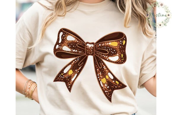 Download Bronze Glitter Bow Sublimation Design - Sublimation design Collection