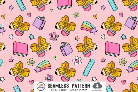 Download Preppy Back to School Pattern Seamless - Pattern seamless Collection